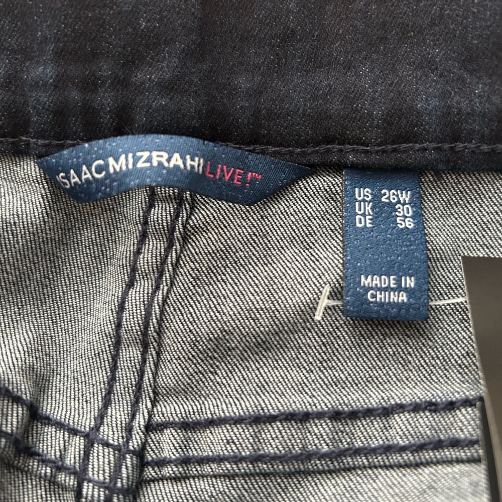 Isaac Mizrahi Live Light Wash Embellished Jeans Size 26w Tall - Picture 4 of 4